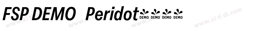 FSP DEMO   Peridot字体转换